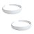 120 Arquinho Branco Abaulada Tiara Encapar 20mm - Imagem 1