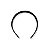 03 Tiara Média Pente Arquinho Preto P/ Encapar Decorar - Imagem 3