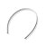 60 Tiara Dentinho Pente Branca Plástica Artesanato 10mm - Imagem 3
