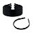 36 Diadema Arquinho Lisa Preta Plástica Para Artesanato 10mm - Imagem 1