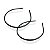 240 Tiara Arco Arquinho Extra Fina Simples Lisa Preta 5mm - Imagem 1