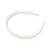48 Tiara Branca Dentinho Sanding Importada Plástica 10mm - Imagem 3