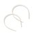 120 Tiara Branca Dentinho Sanding Importada Plástica 10mm - Imagem 1
