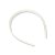 600 Tiara Branca Dentinho Sanding Importada Plástica 10mm - Imagem 2