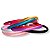 06 Tiara Colorida Cetim Encapada Plástica Fina 10mm - Imagem 2