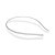 36 Tiara Cetim Encapada Metal Fina Personalizada 4mm - Imagem 6