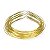 03 Tiara Metal Extra Fina Pérola Importada Artesanato 1.2mm - Imagem 2