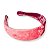 48 Arco Tiara Veludo Tabela 1 Larga Multicores Lisa Encapada 40mm - Imagem 9