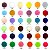 300 Pompons Bolinha Tabela 3 Colorido Pompom Poliester Fofo 20mm - Imagem 14