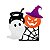 25 Enfeite Eva Glitter Festa Halloween Decoração Mural 10cm - Imagem 1