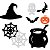 150 Enfeites Eva Halloween Glitter Festa Terror Aplique 6cm - Imagem 2