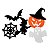 300 Enfeites Eva Halloween Glitter Festa Terror Aplique 6cm - Imagem 1