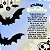 50 Mini Enfeite Morcego Eva Glitter Preto Halloween 2,5cm - Imagem 2
