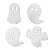 150 Mini Enfeite Halloween Glitter Eva Aplique Terror 2,5cm - Imagem 10