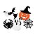 150 Mini Enfeite Halloween Glitter Eva Aplique Terror 2,5cm - Imagem 1