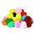 05 Pom Pom Pompom Pelúcia Pelinho Artesanato Poliéster 70mm - Imagem 1