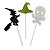 18 Enfeite Palito Topo Bolo Espeto Festa Halloween Decoração - Imagem 7