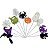 30 Enfeite Palito Toppers Docinhos Festa Halloween Decoração - Imagem 1