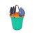 KIT BALDE DE PRAIA BALDINHO PAZINHA INFANTIL BRINQUEDO COLORIDO AREIA CRIANÇA MAR - Imagem 5