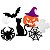 150 Enfeite Mural Halloween Glitter Festa Terror Aplique 10,0cm - Imagem 1