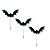 10 Enfeite Palito Toppers Docinhos Morcego Festa Halloween - Imagem 4