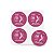 Kit 36 Adesivos Outubro Rosa Figurinha Enfeite Lembrancinha - Imagem 9