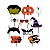 10 Plaquinhas Foto Divertidas Festa Halloween Decorativa - Imagem 1
