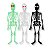 12 Enfeite Esqueleto Decorativo Festa Halloween Sortidos - Imagem 1