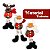 Kit 06 Enfeite Boneco Pendurar Decorar Árvore Natal Variados - Imagem 4