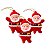 Kit 36 Enfeite Pendurar Papai Noel Vermelho Árvore De Natal - Imagem 1