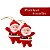 Kit 18 Enfeite Pendurar Papai Noel Vermelho Árvore De Natal - Imagem 2