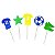 Kit 60 Enfeite Topper Doces Copa Mundo Brasil Festa Palito - Imagem 1
