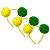 06 Tiara Pompom pelúcia Copa Mundo Brasil Cabelo Arco 70mm - Imagem 1