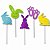Kit 10 Topper Palitos EVA Bolo Festa Pascoa Decoração - Imagem 1