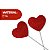 10 Topper Dia Mães/Namorados Coração Decoração Amor Bolo EVA - Imagem 4