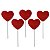 10 Topper Dia Mães/Namorados Coração Decoração Amor Bolo EVA - Imagem 1