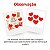50 Aplique Coração Dia Mães/Namorados Enfeite Amor 10,0cm - Imagem 3