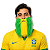 01 Barba Copa Mundo Torcedor Fantasia Torcida Jogo Bigode - Imagem 1