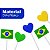 Topper Coração Bandeira Copa Mundo Torcida Comemoração - Imagem 5