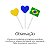 Topper Coração Bandeira Copa Mundo Torcida Comemoração - Imagem 4