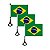 Bandeira Haste Copa Mundo Torcida Jogo Comemoração Brasil - Imagem 2