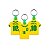 Chaveiro Camisa Brasil Enfeite Chave Copa mundo Jogo Futebol - Imagem 1