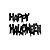 01 Painel Happy Halloween Enfeite Decoração Simples Letreiro - Imagem 1