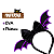 Tiara Asa Morcego Laço EVA Halloween Veludo Temática - Imagem 6