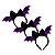 Tiara Asa Morcego Laço EVA Halloween Veludo Temática - Imagem 3