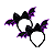 Tiara Asa Morcego Laço EVA Halloween Veludo Temática - Imagem 2