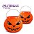 Cesta Abóbora G Laranja Festa Halloween Doces Decoração - Imagem 6