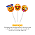 Toppers Emoji Festa Temática Carnaval Decoração - Imagem 4