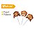 Kit Topper Doce Emoji Decoração Festa Comemoração - Imagem 5