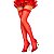 01 Meia 7/8 Arrastão Telinha Vazada Fantasia Halloween Sensual Lingerie - Imagem 7